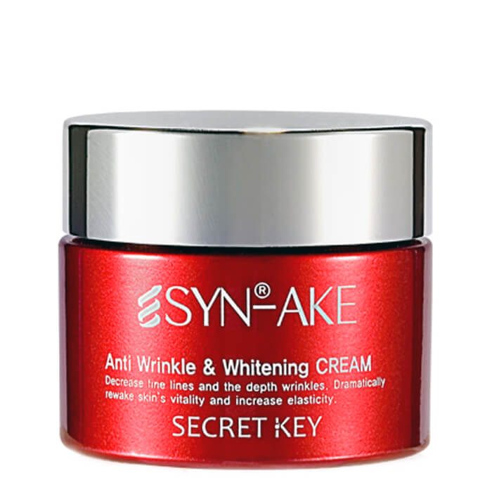 Антивозрастной крем для лица с пептидом Secret Key Syn-Ake Anti Wrinkle & Whitening Cream