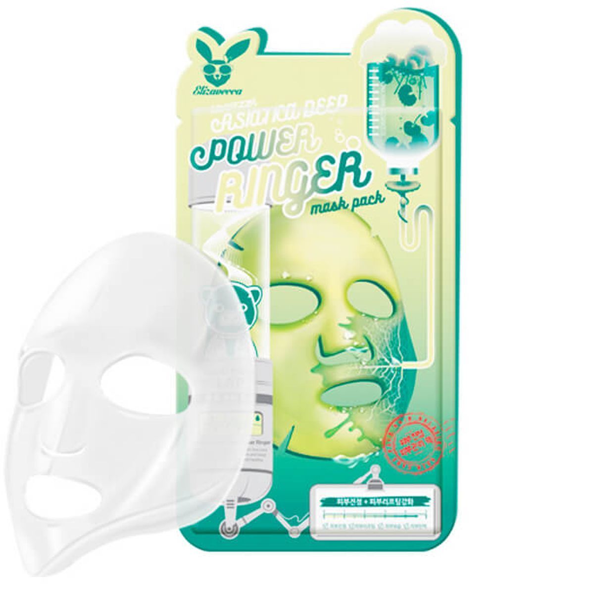 Тканевая маска с экстрактом центеллы азиатской Elizavecca Deep Power Ringer Mask Pack Asiatica