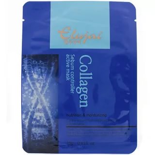Тканевая маска для лица с коллагеном 23г Elujai Sebum Controller Active Mask Aqua Collagen