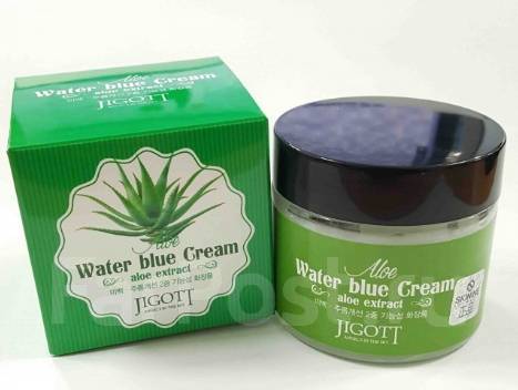 Увлажняющий крем для лица с экстрактом алоэ JIGOTT Aloe Water Blue Cream