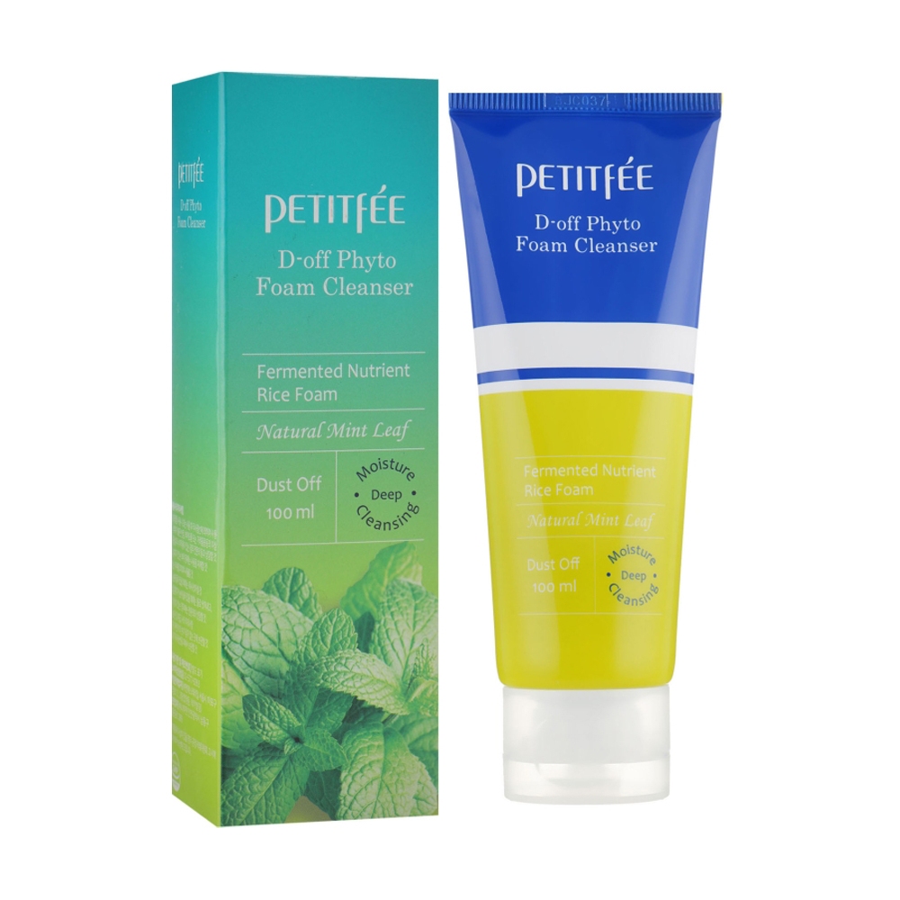 Глубоко очищающая пенка-скраб Petitfee D-off Phyto Foam Cleanser