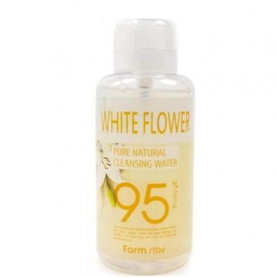 Очищающая вода с экстрактами белых цветов FarmStay Pure Natural Cleansing Water White Flower