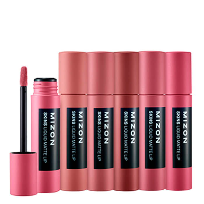 Жидкая матовая помада MIZON Skins Liquid Matte Lip #304 Unveil Pink