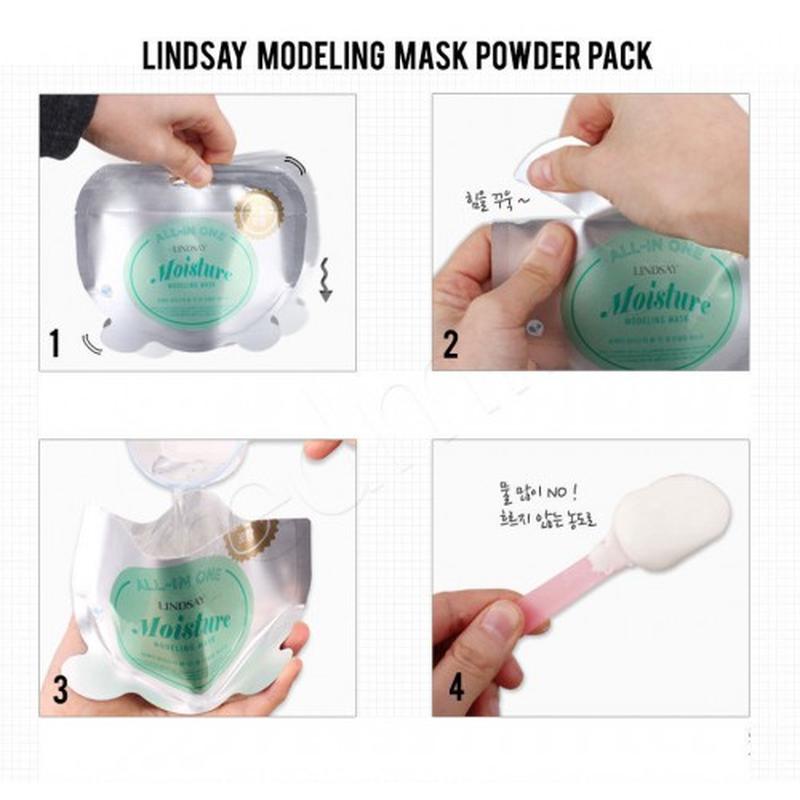 Альгинатная маска со спирулиной Lindsay All-in One Moisture Spirulina Modeling Mask