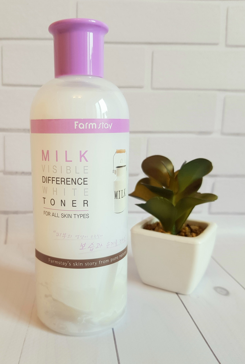 Увлажняющий Тонер с молочными протеинами FarmStay Milk Visible Difference Moisture White Toner