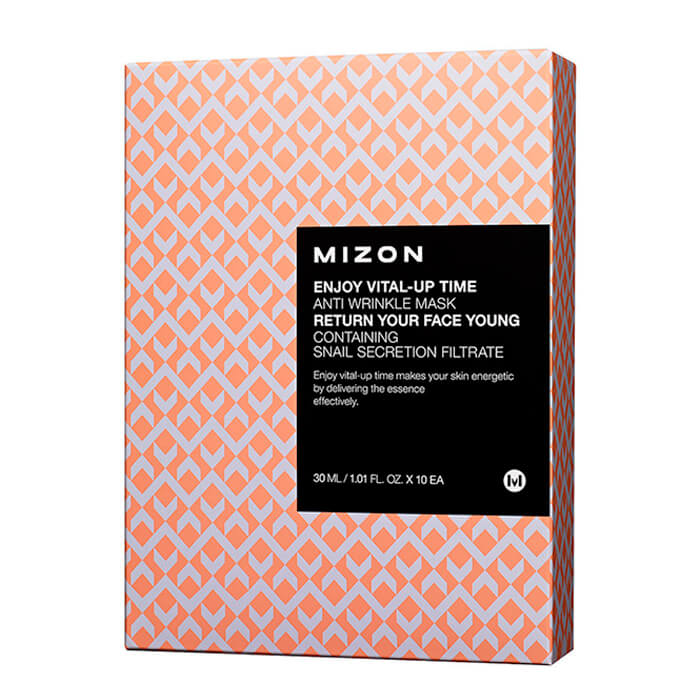 Маска листовая для лица антивозрастная MIZON Enjoy Vital Up Time Anti Wrinkle Mask
