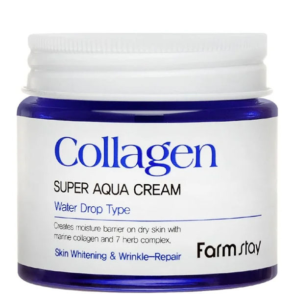 Суперувлажняющий крем с коллагеном FarmStay Collagen Super Aqua Cream