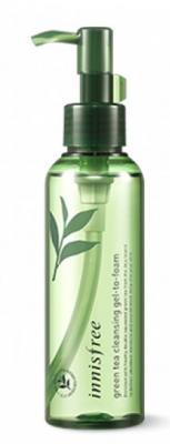 Очищающий гель с зеленым чаем Innisfree Green Tea Cleansing Gel To Foam