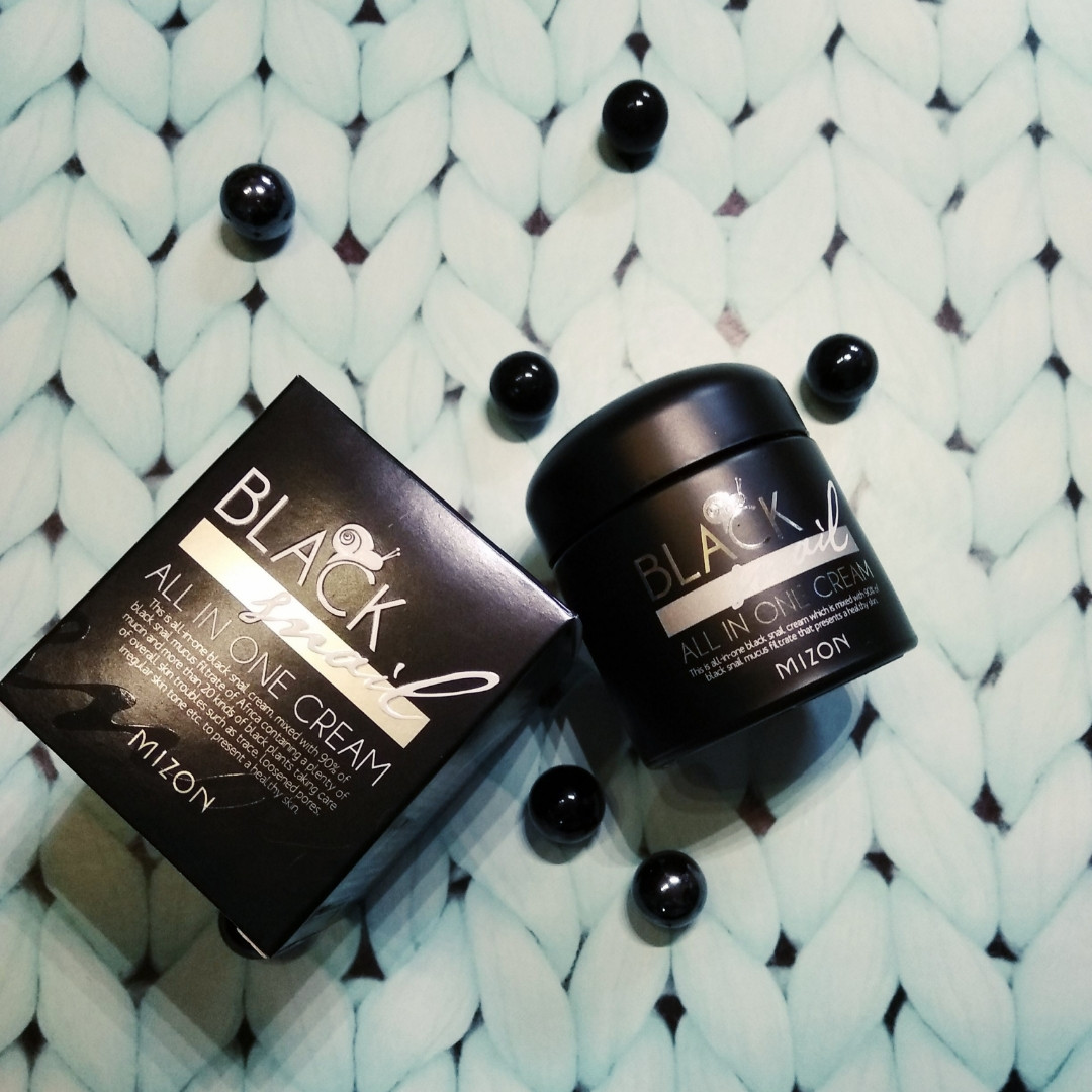 Крем с экстрактом черной улитки MIZON Black Snail All In One Cream