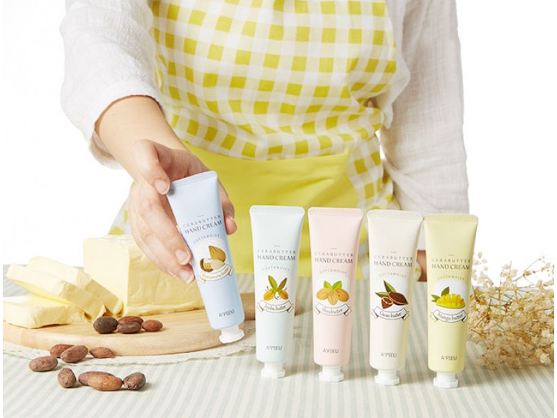 Крем для рук с маслом какао A'PIEU Cerabutter Hand Cream Cacao Butter