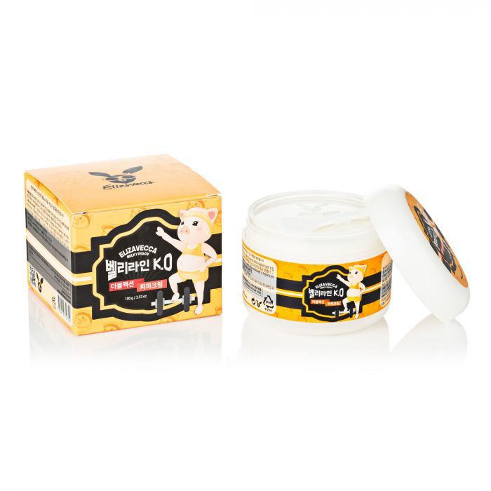 Подтягивающий детокс-крем для тела Elizavecca Milky Piggy Belly Line K.O Double Action P.P Cream