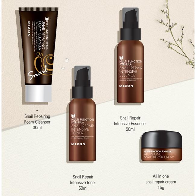 Пенка для умывания c муцином улитки 30мл MIZON Snail Repairing Foam Cleanser Mini