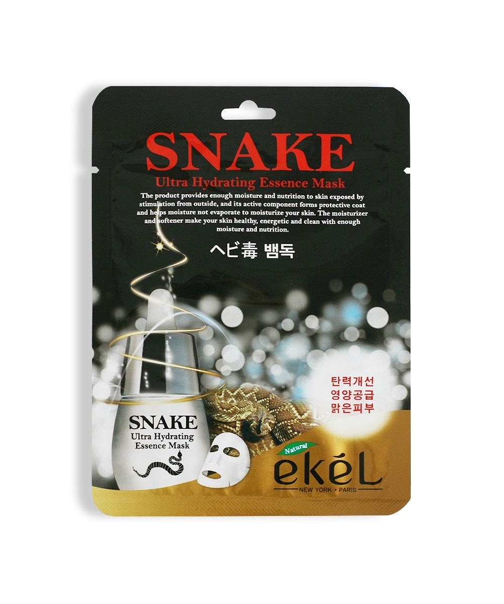 Ultra hydrating. [Ekel] маска для лица тканевая змеиный пептид Snake Ultra Hydrating Essence Mask, 25 мл. [Ekel] маска тканевая с пептидом змеи Snake Ultra Hydrating Essence Mask, 25 мл. Тканевая маска с пептидом змеиного яда Snake Ultra Hydrating Essence Mask 25мл. Тканевая маска со змеиным ядом Ekel Snake Ultra Hydrating Essence Mask.