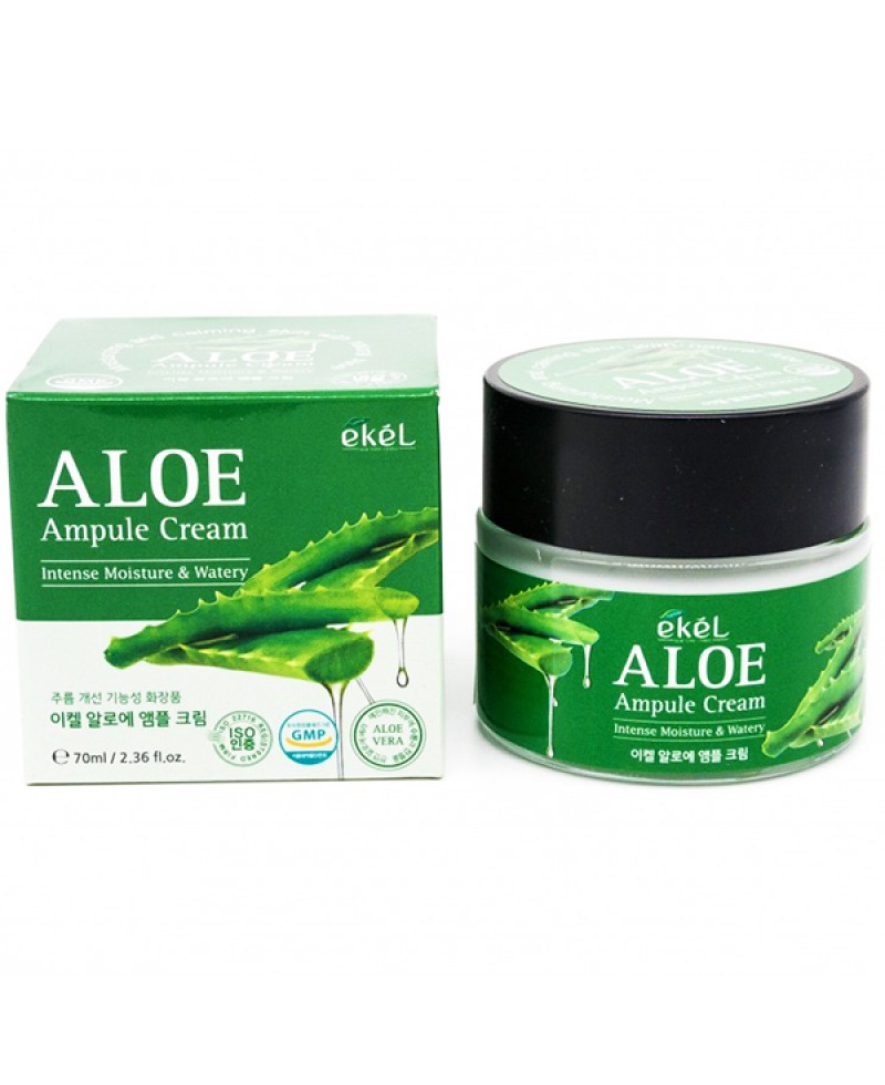 Ампульный крем с алоэ 70 мл Ekel Ampule Cream Aloe