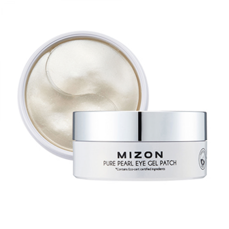 Патчи под глаза гидрогелевые с экстрактом белого жемчуга 60шт MIZON PURE PEARL EYE GEL PATCH
