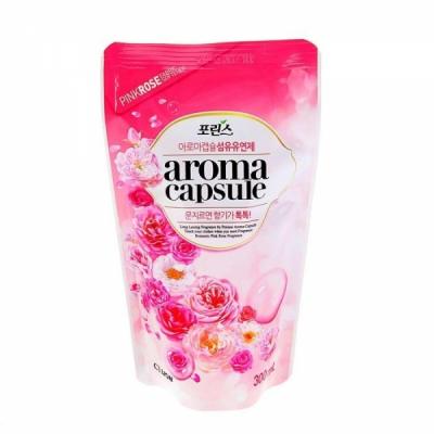 Кондиционер для белья с ароматом розы LION AROMA CAPSULE 300ml pouch