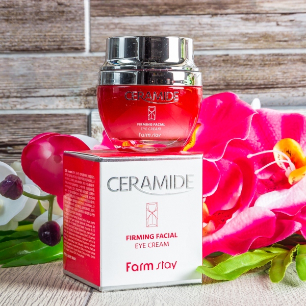 Укрепляющий крем для области вокруг глаз с керамидам FarmStay Ceramide Firming Facial Eye Cream