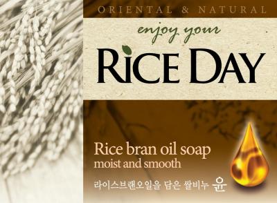 Мыло туалетное с экстрактом рисовых отрубей LION Riceday Soap (Yoon) 100g