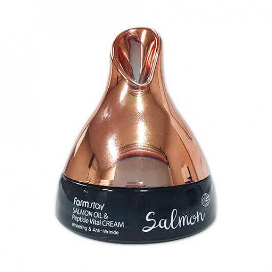 Омолаживающий крем с маслом лосося и пептидами FarmStay Salmon Oil & Peptide Vital Cream