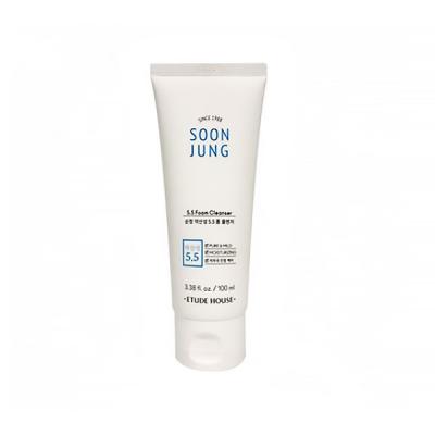 Очищающая пенка для чувствительной кожи ETUDE HOUSE Soon Jung 5.5 foam cleanser