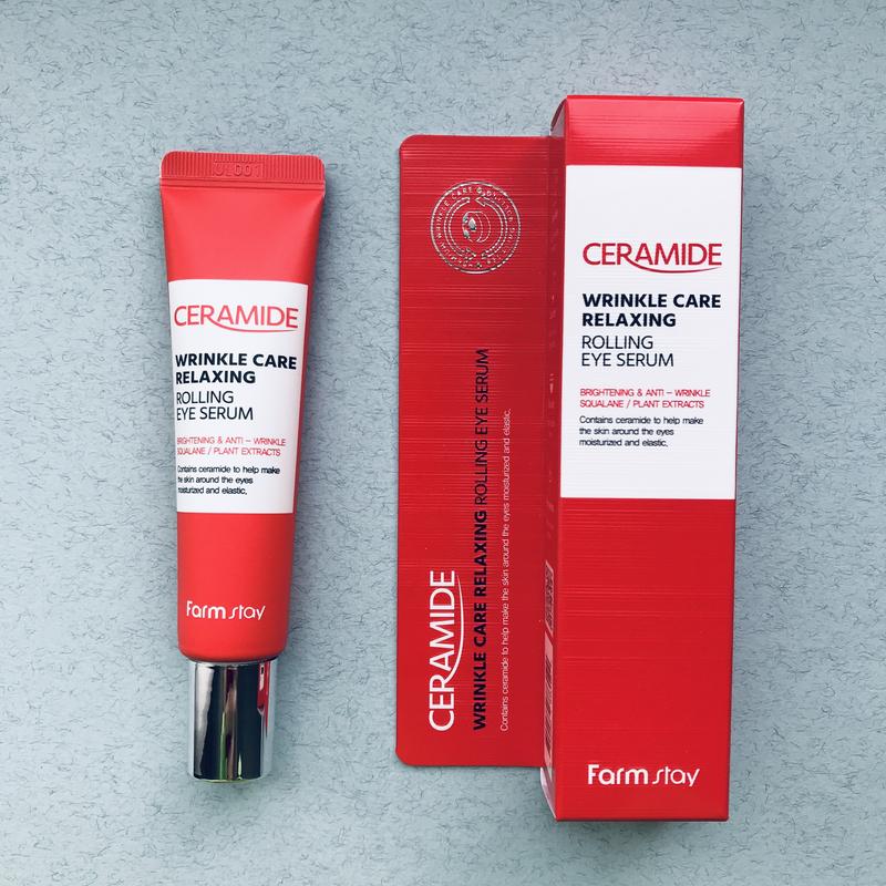 Крем для молодости кожи вокруг глаз с керамидами и растительными экстрактами FarmStay Ceramide Age Corrector Eye Сream