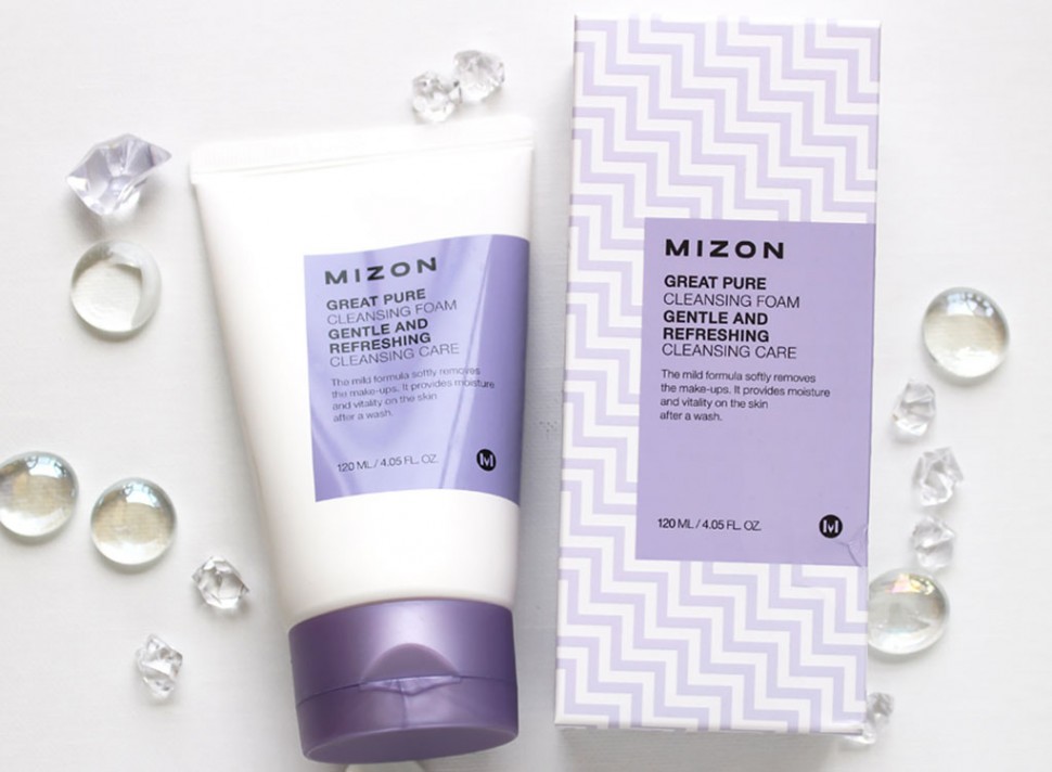 Скрабирующая пенка для очищения кожи лица MIZON Great Pure Cleansing Foam