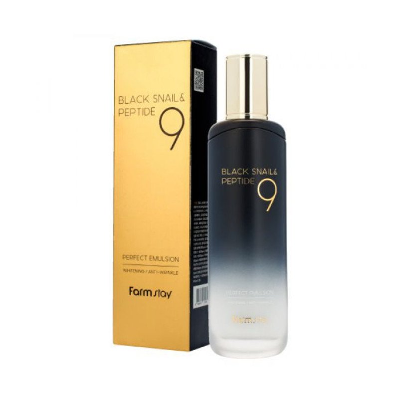 Омолаживающий тонер с комплексом из 9 пептидов FarmStay Black Snail & Peptide9 Perfect Toner