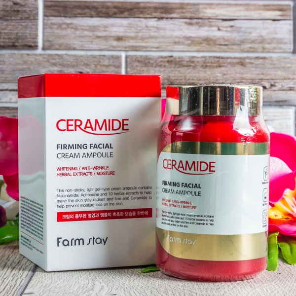 Укрепляющая ампульная сыворотка для лица с керамидами FarmStay Ceramide Firming Facial Ampoule