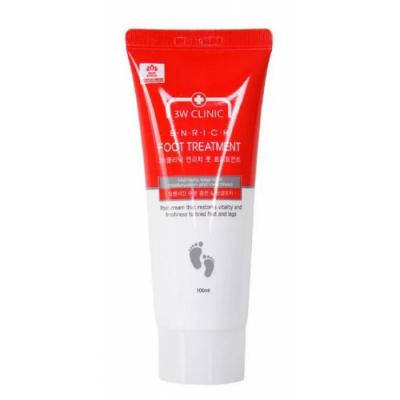 Восстанавливающий крем для уставших ног 3W CLINIC Enrich Foot Treatment