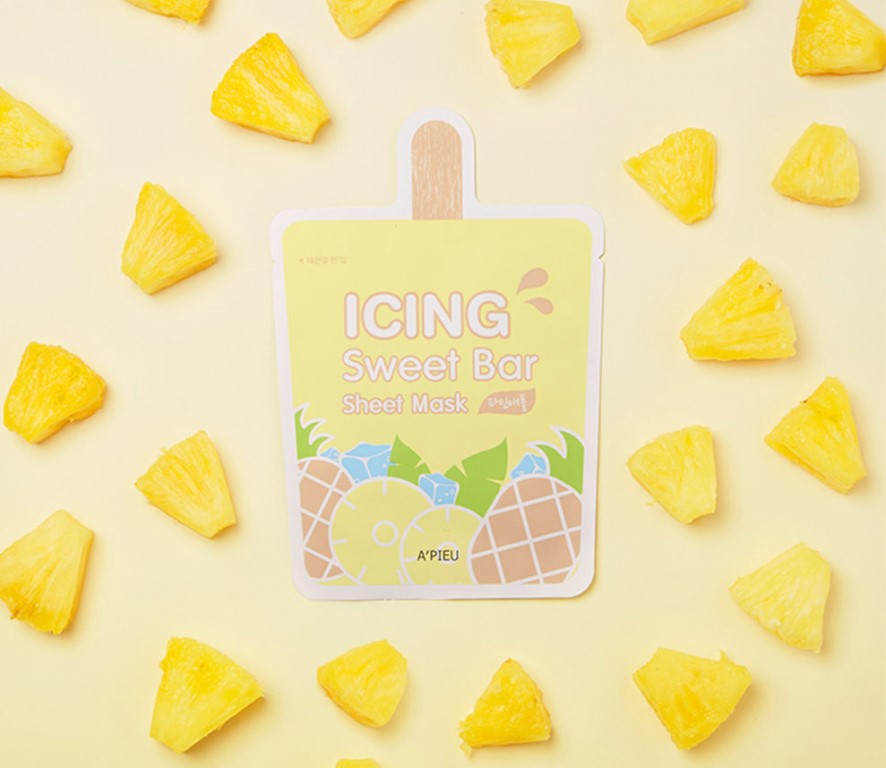 Тканевая маска с экстрактом ананаса A'PIEU Icing Sweet Bar Sheet Mask Pineapple