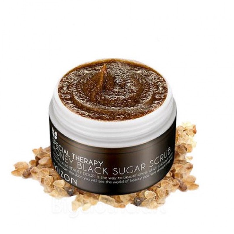 Скраб с черным сахаром 80мл MIZON Honey Black Sugar Scrub