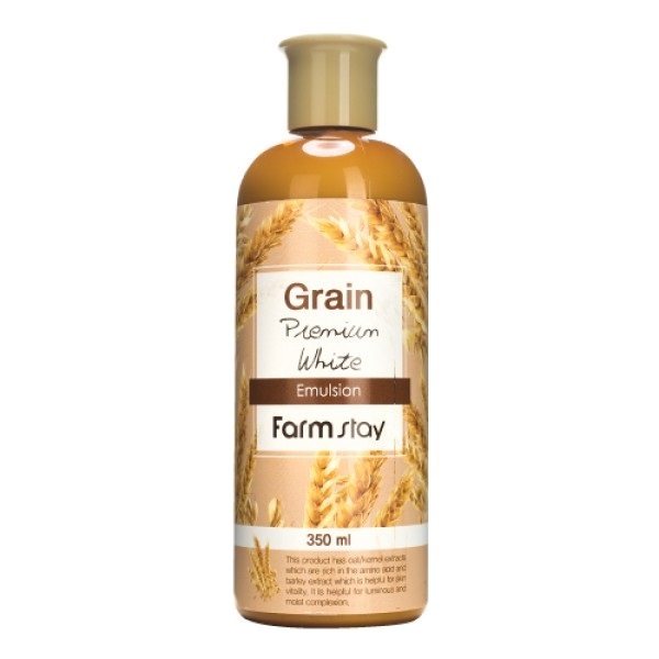 Выравнивающая эмульсия с экстрактом ростков пшеницы FarmStay Grain Premium White Emulsion