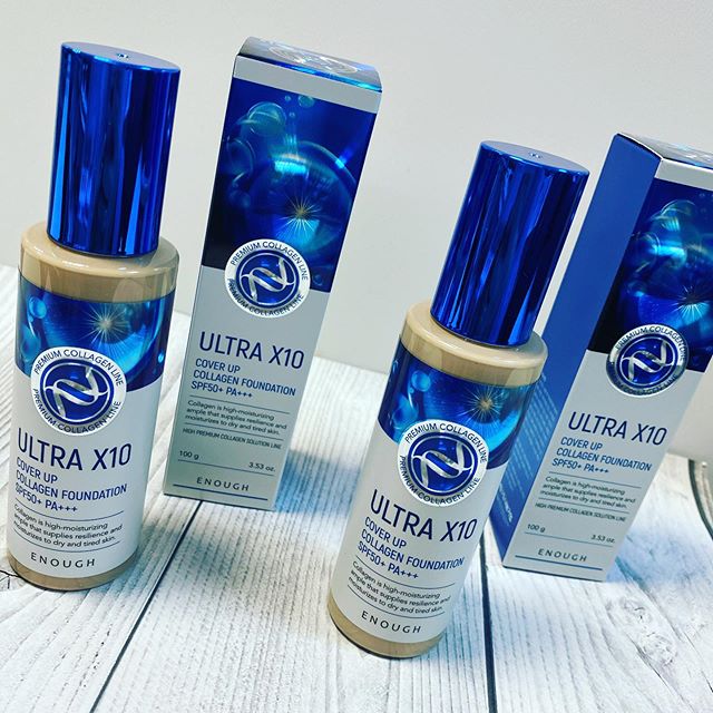 Тональный крем с коллагеном ENOUGH Ultra X10 Cover Up Collagen Foundation SPF50+ PA+++ #13