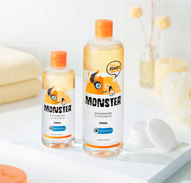 Двухфазная очищающая вода ETUDE HOUSE Monster Oil Cleansing Water