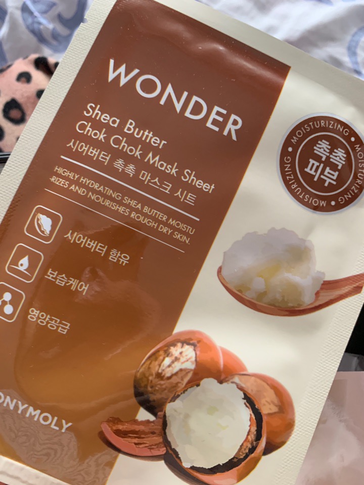 Тканевая маска для лица с маслом ши TONYMOLY WONDER Shea Butter Chok Chok Mask Sheet