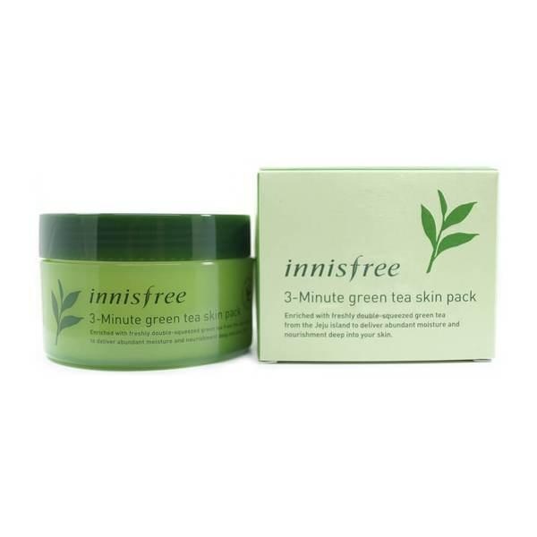Интенсивная трех-минутная маска Innisfree 3-Minute Green Tea skin Pack