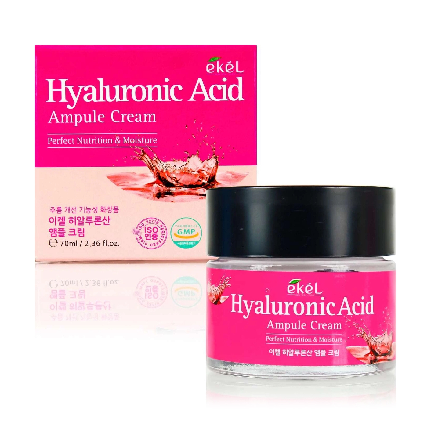 Ампульный крем для лица с гиалуроновой кислотой  EKEL Hyaluronic Acid Ampule Cream