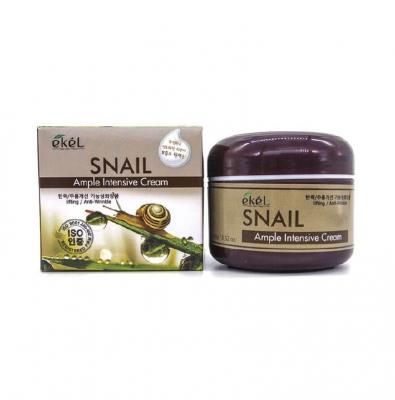 Крем для лица с муцином улитки EKEL Ample Intensive Cream Snail
