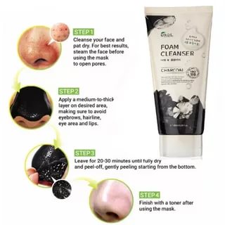 Пилинг для лица с экстрактом древесного угля Ekel Peeling Gel 180 мл Charcoal