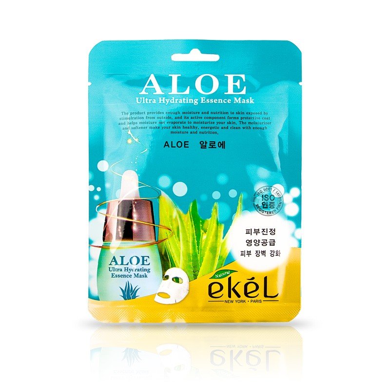 Тканевая маска для лица с экстрактом алоэ EKEL Aloe Ultra Hydrating Essence Mask