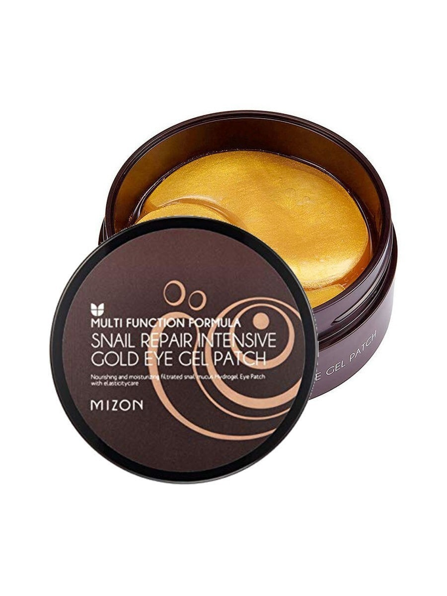 Патчи под глаза гидрогелевые с муцином улитки 60шт MIZON SNAIL REPAIR INTENSIVE GOLD EYE GEL PATCH