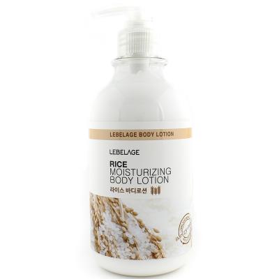 Лосьон для тела увлажняющий с экстрактом риса 500 мл Lebelage Moisturizing Body Lotion - Rice
