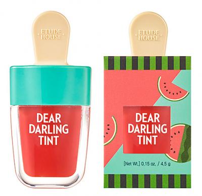 Увлажняющий гелевый тинт для губ Красный Арбуз ETUDE HOUSE Dear Darling Water Gel Tint Watermelon Red