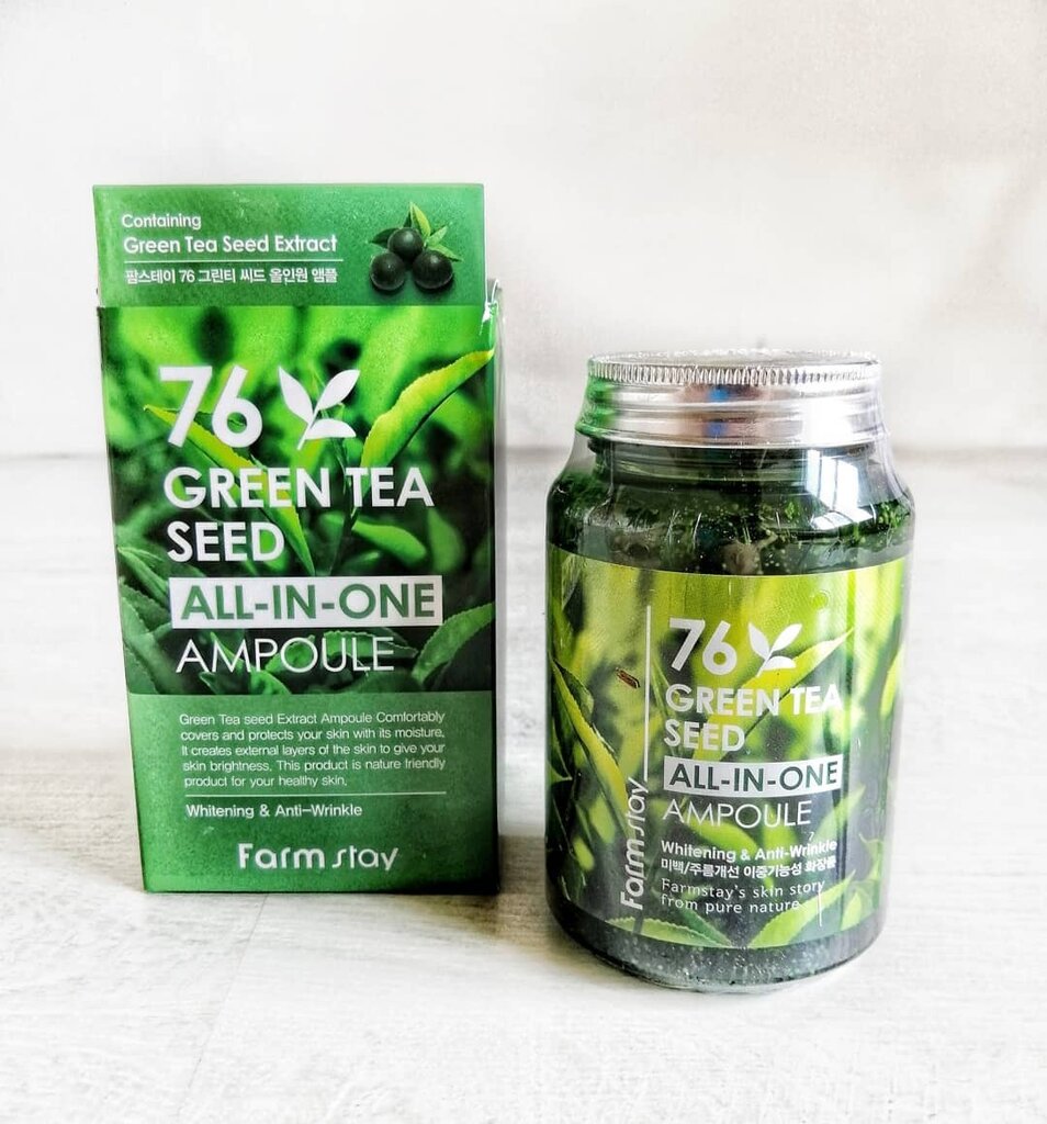 Многофункциональная сыворотка с семенами зеленого чая FarmStay 76 Green Tea Seed All-in-One Ampoule