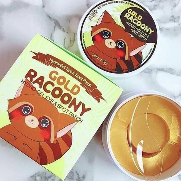 Патчи гидрогелевые для кожи под глазами Secret Key Gold Racoony Hydrogel Eye & Spot Patch