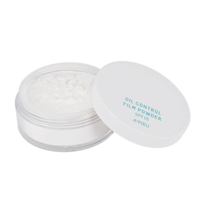 Рассыпчатая матирующая пудра A'PIEU Oil Control Film Powder SPF15 #White
