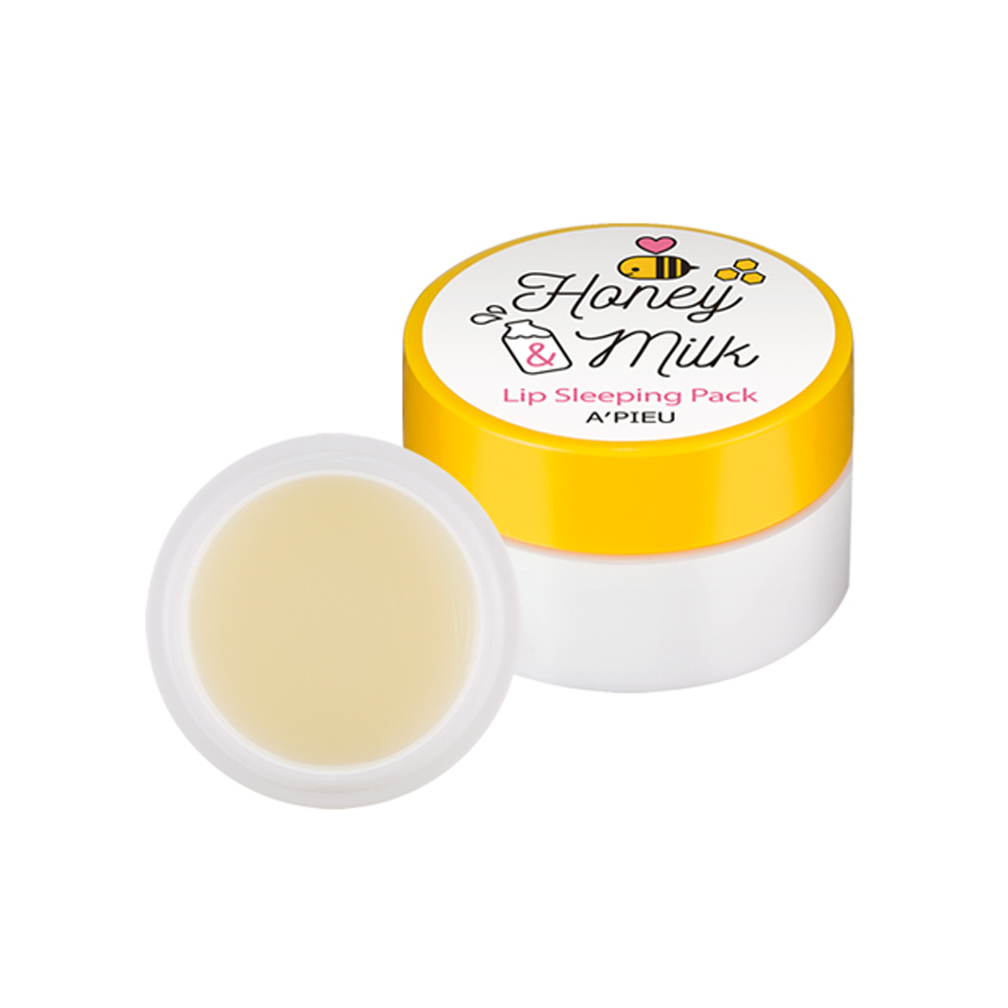 Ночная маска для губ с медом и молочными протеинами A'PIEU Honey & Milk Lip Sleeping Pack