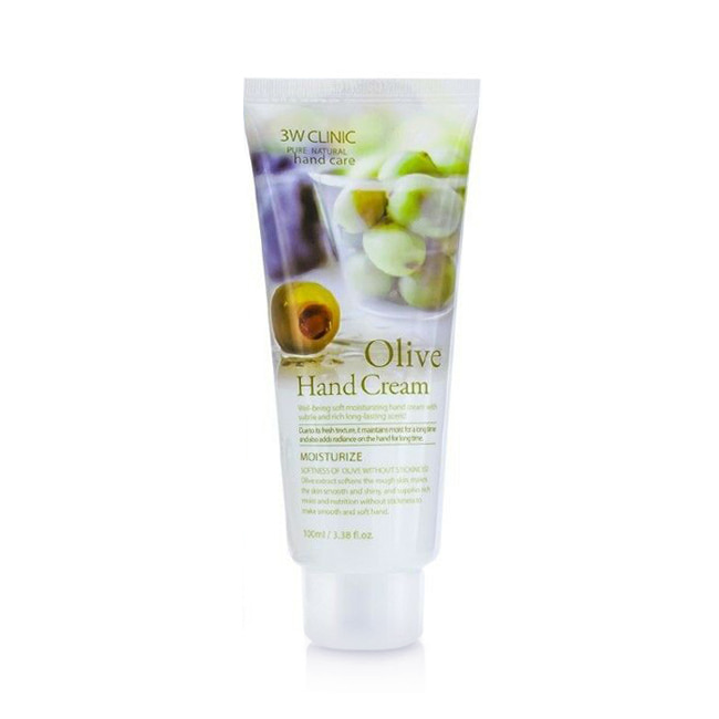 Увлажняющий крем для рук с экстрактом оливы 3W CLINIC Moisturizing Olive Hand Cream