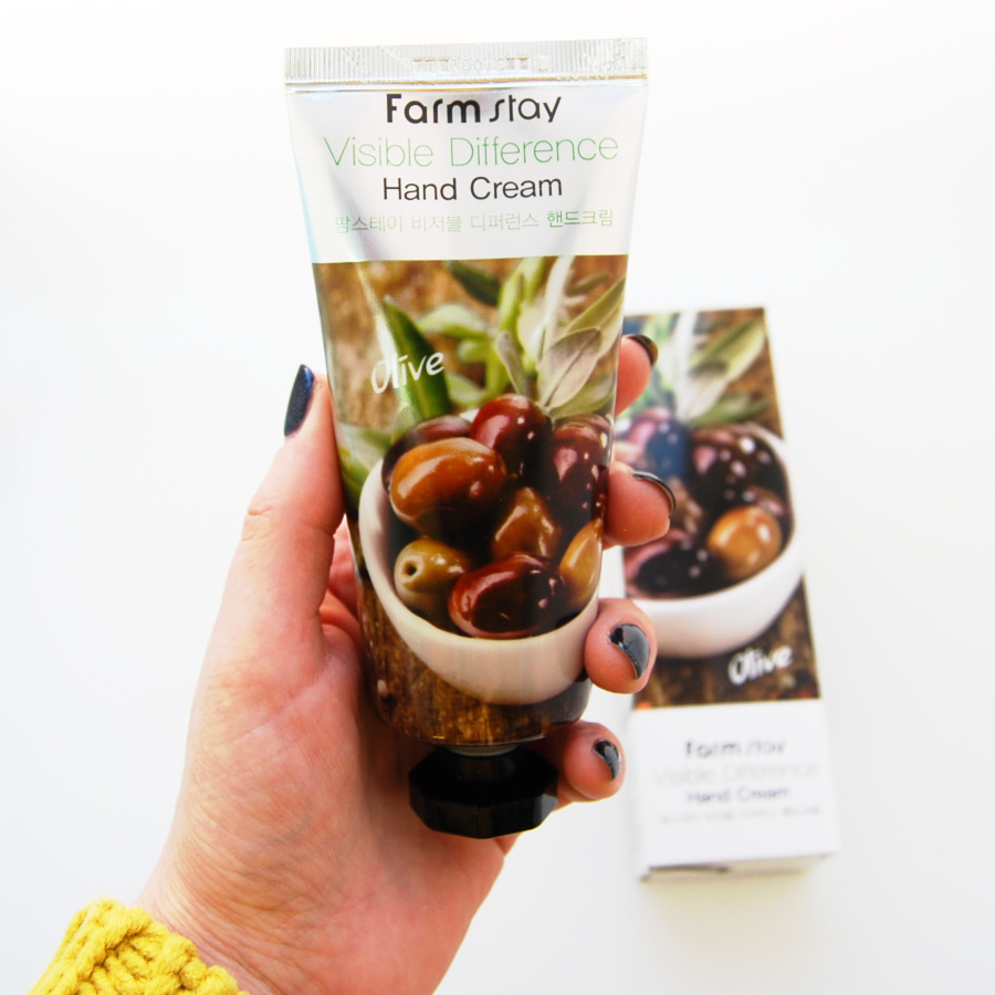 Питательный крем для рук с экстрактом оливы FarmStay Visible Difference Hand Cream Olive