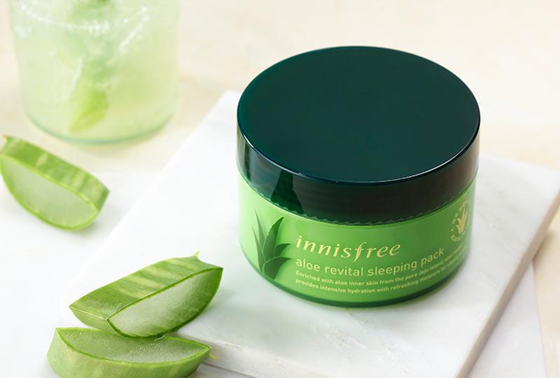 Ночная маска с алоэ вера Innisfree Aloe Revital Sleeping Pack